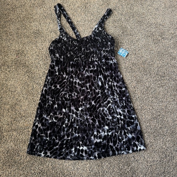 Free People Intimately Virgo Moon Black and White Patterned Dress Size Medium - Picture 2 of 9